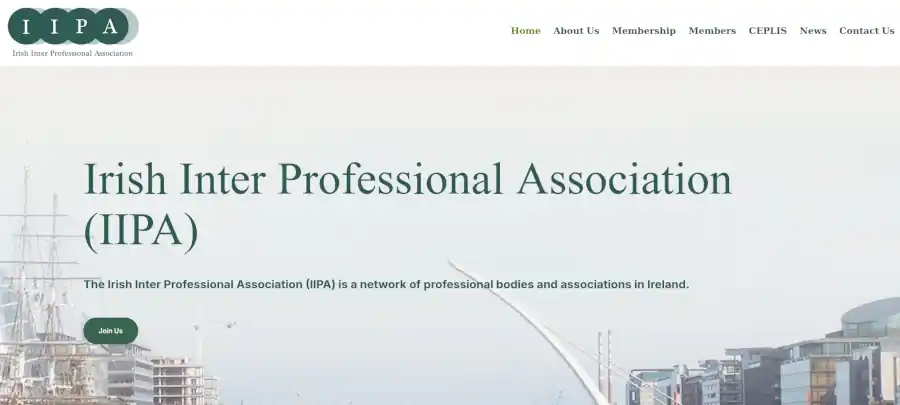 Irish Inter Professional Association Website Design